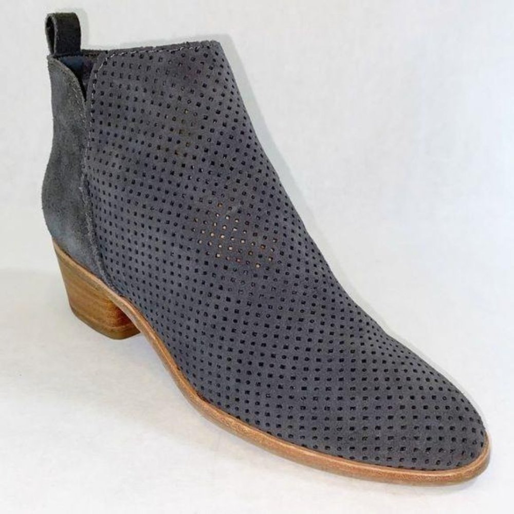 Dolce Vita Kaidie Slate Gray Leather Bootie 6.5 - Picture 6 of 9